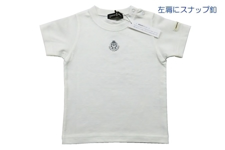 子ども用 半袖Tシャツ TENTOUMUSHI 再帰反射てんとう虫PT オフ白 80サイズ｜子供 服 Tシャツ 綿 反射 リフレクター 安全 国産 日本製 赤ちゃん ベビー お祝い [0789]