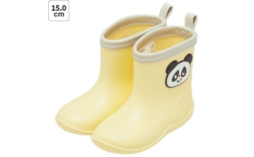 ワッペン 付き レインブーツ【15cm】 長靴 キッズ 子供 おしゃれ かわいい スケーター skater ゴパン パンダ パンダ柄 ぱんだ 男の子 女の子【 反射テープ付き ながぐつ 雨具 雨の日】 奈良県 奈良市 なら 5-101