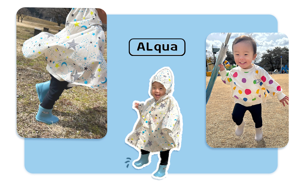 【くすみブルー】【下呂市限定デザイン】子ども用 長靴（サイズ13cm）ショート丈 高さ 10.5cm くすみカラー ながぐつ レインブーツ キッズ 子供 13センチ 子供用 日本製 下呂市【アルクア飛