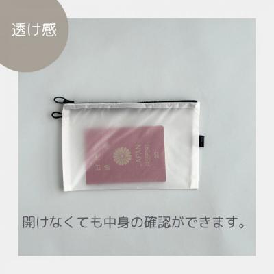 ふるさと納税 名古屋市 【白】A6が入るとっても軽いナイロンフラットポーチ(マチなし) |  | 03