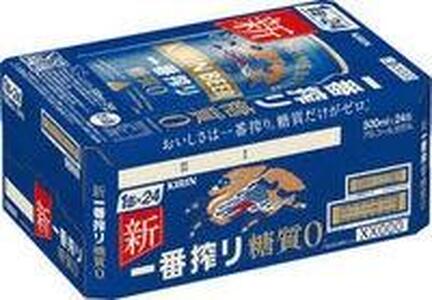 【6ヵ月定期便】キリン 一番搾り糖質ゼロ 500ml×24本　【定期便・ お酒 アルコール アルコール飲料 晩酌 家飲み 宅飲み 飲み会 集まり バーベキュー BBQ イベント 飲み物 缶ビール 】 