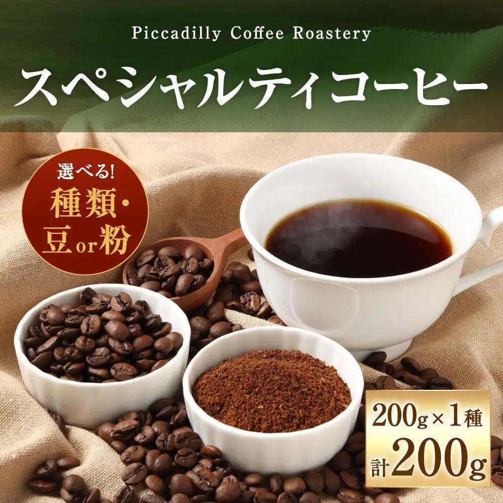 【 豆と粉で選べる 】 スペシャルティコーヒー200g × 1種 コーヒー 珈琲 COFFEE coffee コーヒー豆 コーヒー粉 豆 粉 自家焙煎