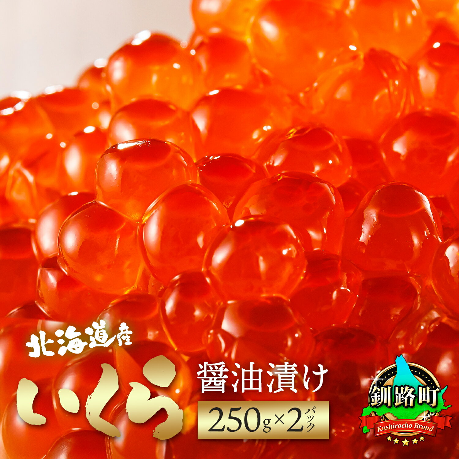 ”いくらのプロ”が造る北海道産 いくら醤油漬け＜250g×2パック入り＞×1箱)【 北海道 釧路町 】
