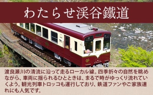 渡良瀬川の渓谷に沿って走る「わたらせ渓谷鐵道」の車窓からは、四季折々の自然が満喫できます。