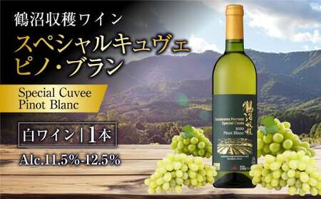 鶴沼収穫ワイン 【スペシャルキュヴェ ピノ・ブラン】 白ワイン 750ml×1本 アルコール 11.5％-12.5％ お酒 酒 ワイン 白 北海道 浦臼町