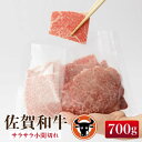 【ふるさと納税】 佐賀和牛 サラサラ 小間切れ 切落し 350g ×2 佐賀県産 黒毛和牛 牛肉 牛 佐賀県嬉野市/一ノ瀬畜産 [NAC009]