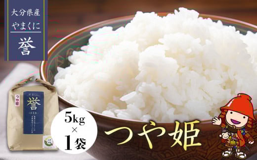 【寄附使途限定】九州米・食味コンクール最優秀賞受賞 大分県中津市産 やまくに誉 つや姫 5kg×1袋 | お米 米 おこめ こめ 精米 白米 5キロ ご飯 九州産 国産 国産米 大分県米 九州米 大分県 中津市
