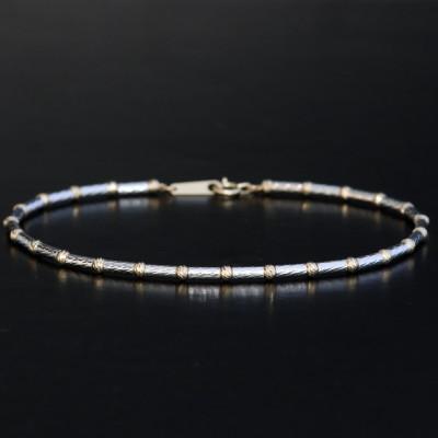 ふるさと納税 山梨市 K18/K18WGパイプボールブレスレット【長さ18cm】 |  | 03