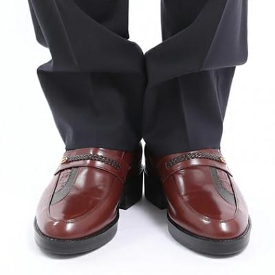 ふるさと納税 大和郡山市 カンガルー革スリッポン紳士靴 7cmアップシークレットシューズ ブラウン 24cm No.235 |  | 02