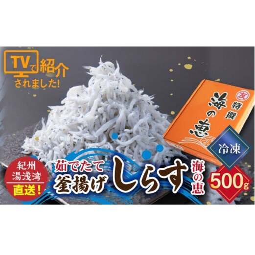 C6038n_まるとも海産_【冷凍】紀州湯浅湾直送！海の恵み茹でたて 釜揚げしらす 500g