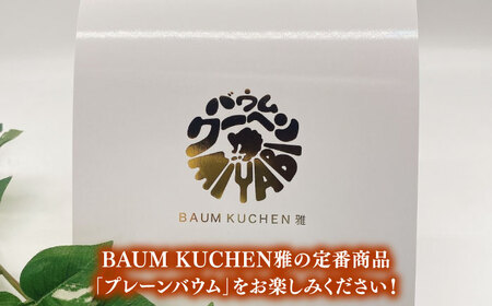 佐賀県産小麦を自家製粉！プレーンバウムクーヘン 1箱 / バウムクーヘン ケーキ おやつ / 佐賀県 / BAUM KUCHEN雅 [41ATAA001]