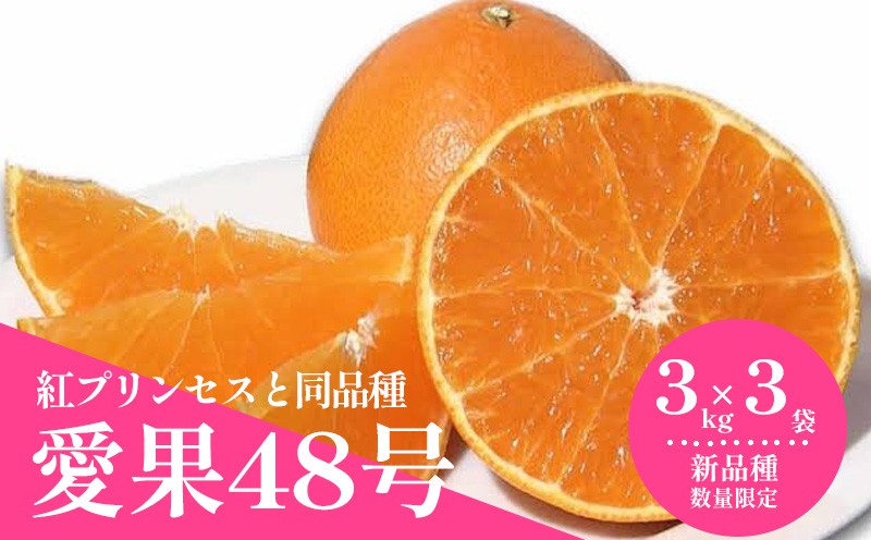 
                  【2027年3月上旬頃から順次発送】  愛果48号  約3kg × 3箱  （紅プリンセスと同品種） ｜あいか 愛果 紅まどんな × 甘平 紅プリンセス と同品種 みかん 蜜柑 ミカン 柑橘 果物 フルーツ 松山市産みかん 新品種  おすすめ お取り寄せ グルメ ギフト 期間 ご当地  愛媛県 松山市
                