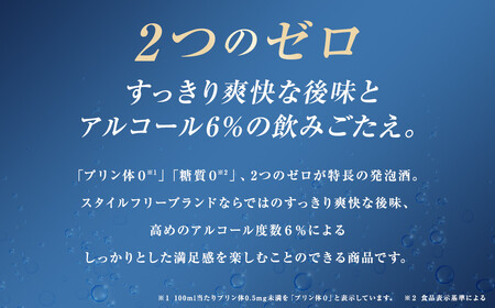 【福島のへそのまち もとみや産】アサヒスタイルフリーパーフェクト350ml×24本　【07214-0007】