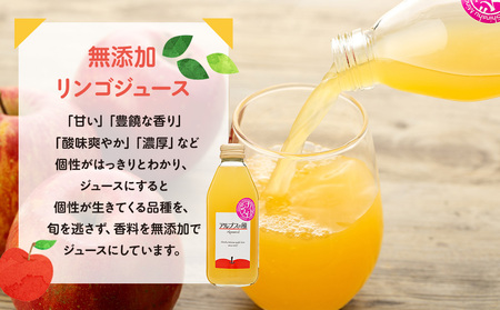 果汁100％ジュースで味わう 品種別 リンゴジュース 小瓶 10本 セット リンゴ ミックスジュース 信州 小瓶 りんご品種別に搾った こだわりジュース 甘い 豊饒な香り 酸味 爽やか 濃厚 詰め合わ
