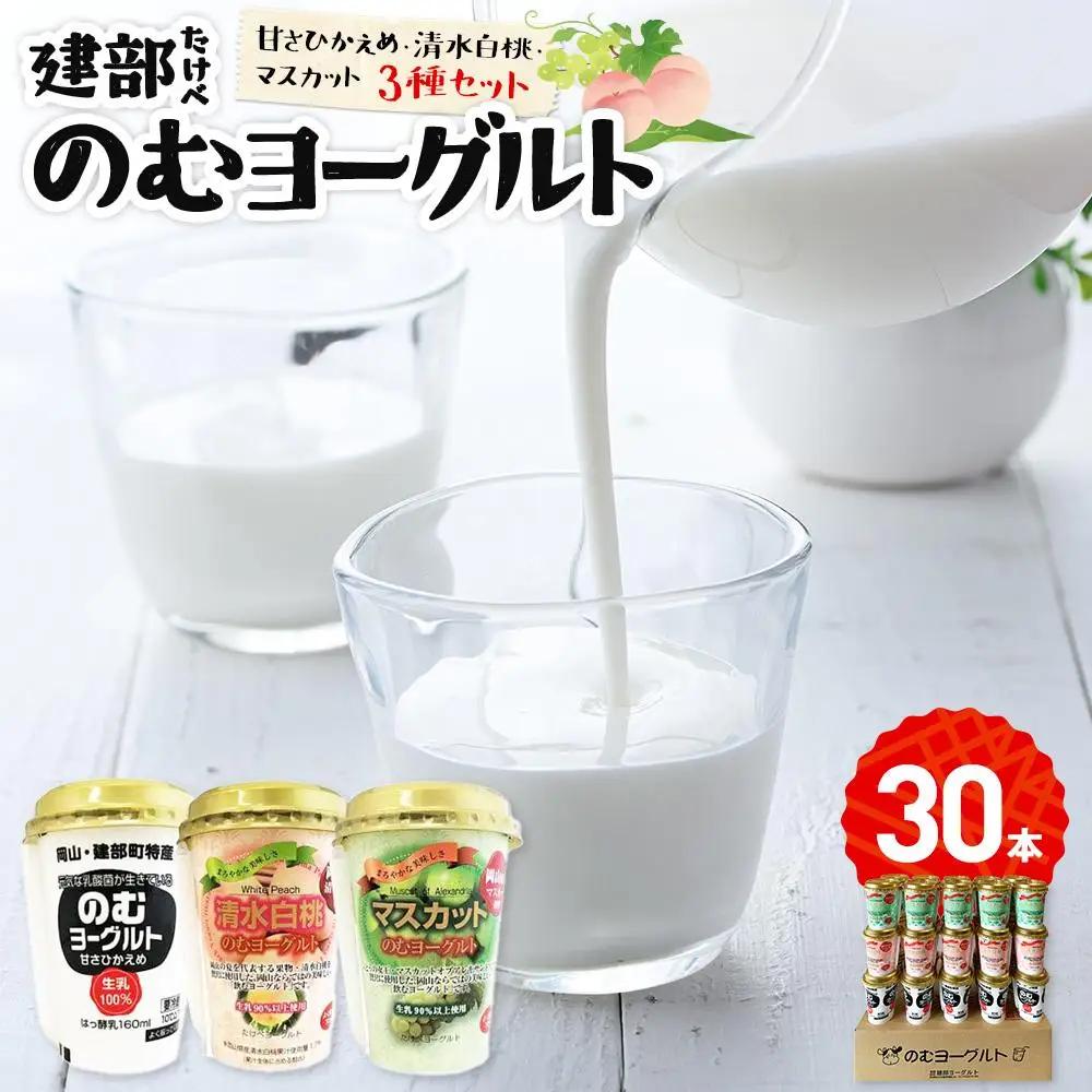 建部のむヨーグルト　3種セット　30本 [No.5220-0038]