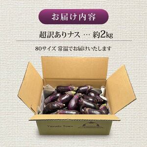 【3月発送】安田町産 「超」 訳あり ナス なす 2kg  新鮮 野菜 茄子 産地直送 季節限定 夏野菜 ナス 訳あり TR-0011