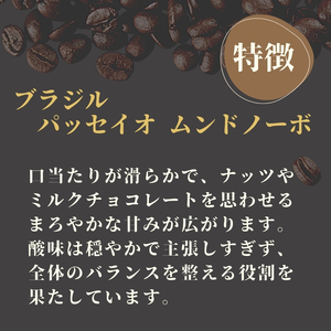 ブラジル パッセイオ ムンドノーボ コーヒー ( 豆 ) 400g ( 200g ×2 )