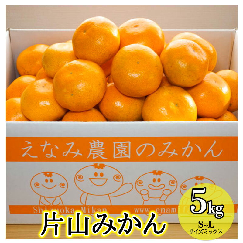 【ふるさと納税】S～Lサイズミックス 高糖度 5kg 浜松市産 えなみ農園の片山みかん 静岡県　お届け：2026年12月上旬～2027年1月初旬まで
