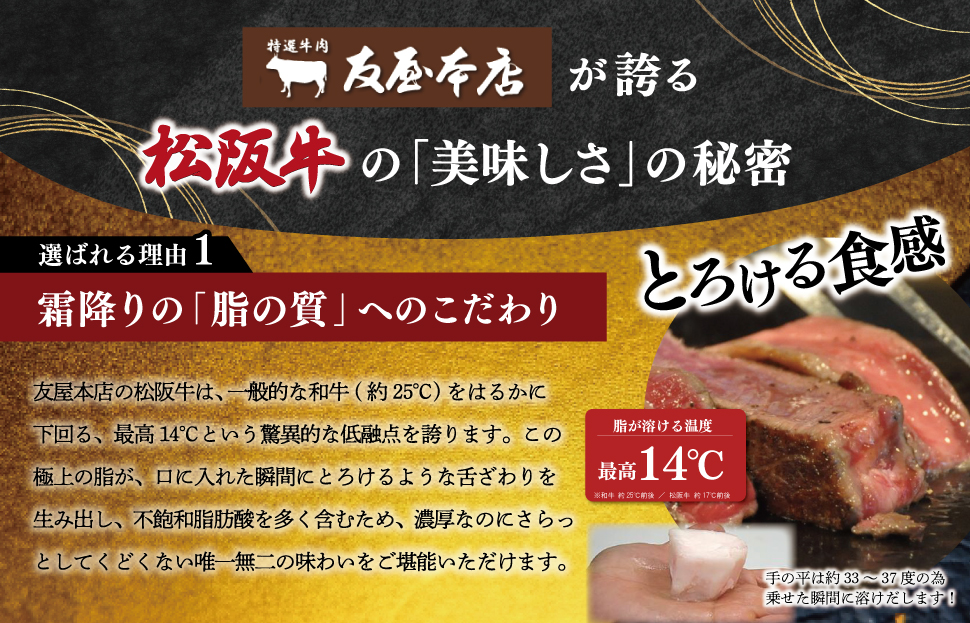 松阪牛 サーロイン ステーキ 400g （200g×2枚） 友屋本店 極上の柔らかさ 化粧箱入り 柔らかい 霜降り ブランド牛 国産 冷凍 ロース ビフテキ 松坂牛 松阪肉 和牛 牛肉 三重県 A4 