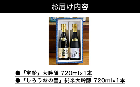 ☆GI萩取得☆ 宝船 『しろうおの里 純米大吟醸』『 大吟醸 』セット