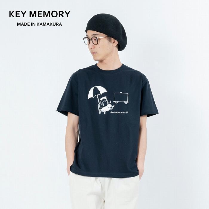 《2》【KEYMEMORY鎌倉】GrenouilleイラストTシャツ NAVY
