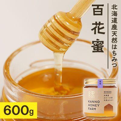 ふるさと納税 訓子府町 北海道産天然はちみつ　百花蜜　600g
