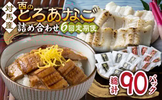 【全6回定期便】対馬産 穴子 詰め合わせ 15PAC《 対馬市 》【対馬水産株式会社】対馬 新鮮 とろ あなご ふわふわ 煮穴子 冷凍 海鮮 [WAV009]