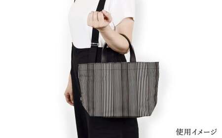 「小倉 縞縞」  PトートBAG Sサイズ ＃99ロンド紫 小倉 縞縞 織物 トートバッグ バッグ