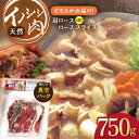 【ふるさと納税】イノシシ肉 肩ロース or ロース スライス 750g【照本食肉加工所】[OAJ011] / ジビエ 天然 猪 いのしし イノシシ 猪肉 お肉 精肉 スライス肉 冷凍 九州産 長崎県産 ろーす 豚肉 代用 ぼたん鍋 鍋用 焼肉 炒め物 産地直送 真空パック しし鍋 柔らかい 臭みなし