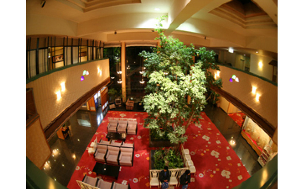 【夕凪の湯　ＨＯＴＥＬ花樹海】平休日1泊2食付 ペア宿泊券《岩露天風呂付和室》 372013_KX001