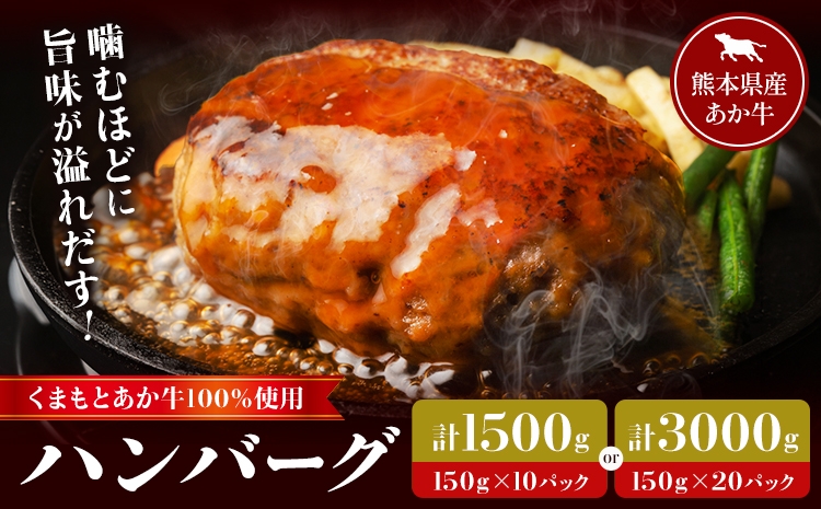 
                  GI認証取得 くまもとあか牛100％使用 くまもとあか牛ハンバーグ 選べる 10パック 20パック 1パック150g あか牛 ハンバーグ 牛肉 肉 国産 九州産 熊本県産 冷凍《30日以内に出荷(土日祝除く)》
                