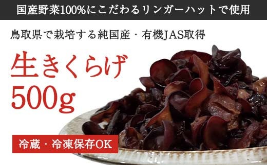 
            純国産生きくらげ500g
          