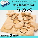 【ふるさと納税】10-45:かくれんぼパズル うみべ 木のおもちゃ 海の生き物 型はめ 積み木 赤ちゃん ベビー 幼児 男の子 女の子 知育玩具 木製玩具 2歳～ 皇室 日本製 手作り 高知県産ヒノキ 安心 安全 出産祝 誕生日 プレゼント 名入れ可能 ラッピング のし対応 送料無料