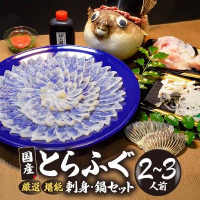 ふるさと納税 宇部市 【冷凍】国産とらふぐ刺身セット(2〜3人前)