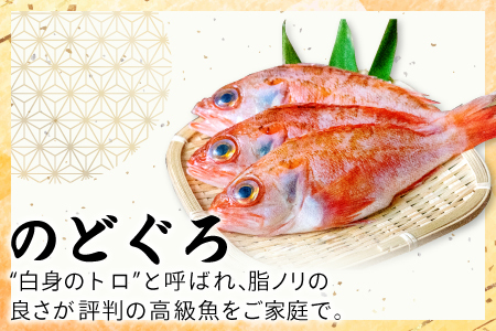 ノドグロ・笹カレイセット【のどぐろ一夜干し かれい一夜干し 干物セット のどぐろ干物 2尾 1尾あたり120～140g 笹カレイ干物 4尾 1尾あたり50～60g 島根県産 大田市産 ノドグロ 笹カレ