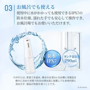 ドリテック 口腔洗浄器「ジェットクリーン フロッセ」 FS-106WT【1716840】
