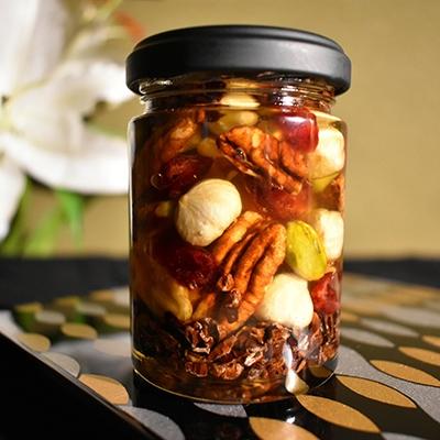 ふるさと納税 海南市 ナッツの蜂蜜漬け【峠プレミアム　爛(RAN)】〜熊野古道　峠の蜂蜜×ナッツ |  | 01