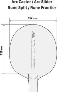 卓球ラケット RallyAce Arc Caster Deep グリップAN