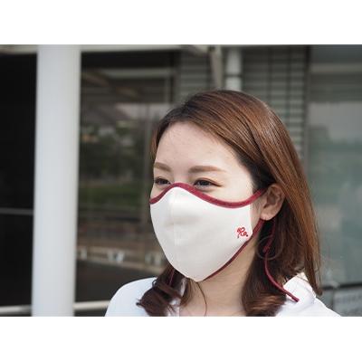ふるさと納税 大刀洗町 【スマートなデザイン・高機能】侍マスク2枚セット(赤M+紺L) |  | 01