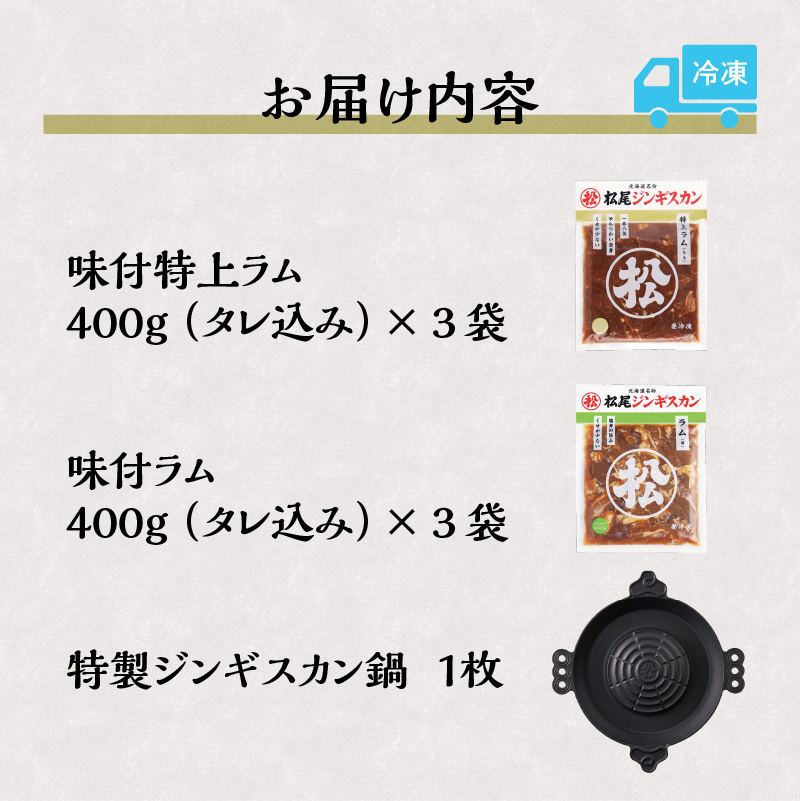 「山で焼いて、溝で煮る」特製ジンギスカン鍋とラム2種セット