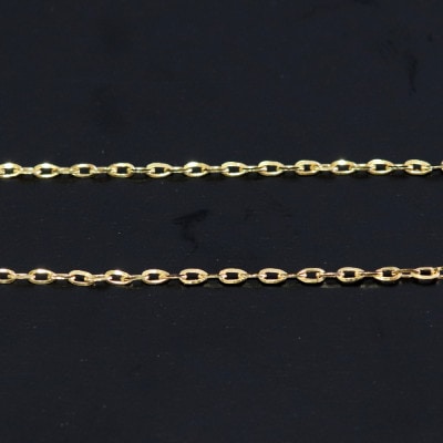 K24純金0.4ラディアントチェーンネックレス45cmスライドムーブ付き【配送不可地域：沖縄県】