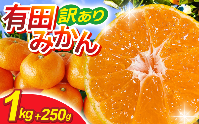 【先行予約】家庭用有田みかんサイズ混合(2S～2L)1kg+250g 11月より発送(完熟)/ みかん ミカン 有田みかん 柑橘 フルーツ 果物 和歌山 オレンジ【ikd210】