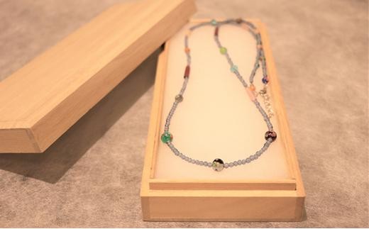 
                  和泉蜻蛉玉（R） 3mm ネックレス カラフル
                