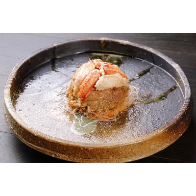 ふるさと納税 白老町 【朝ゆで】北海道産毛ガニ甲羅盛り1個(220g前後) |  | 02