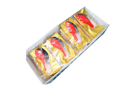 無添加天然熟成紅鮭1切(約80g)真空×15P A-14255