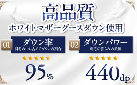 【糸島羽毛ふとん】【キング】 羽毛 布団 本掛け 2層式 ポーランド産 グースダウン95% 糸島市 / 株式会社三樹 / 布団 羽毛[AYM032]