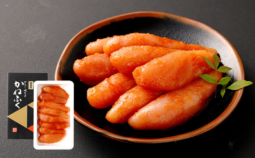 
            無着色 辛子明太子 黒 400g  かねふく 明太子 めんたいこ 無着色 魚介 海鮮 冷凍
          