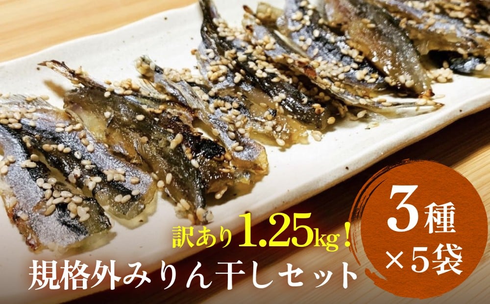 
            訳あり 氷見名産 規格外みりん干し３種セット （3種×5袋） 【大容量！1.25kg】 中村海産 富山県 氷見市 魚介 干物 味醂干し 魚介 おつまみ おかず 訳アリ
          