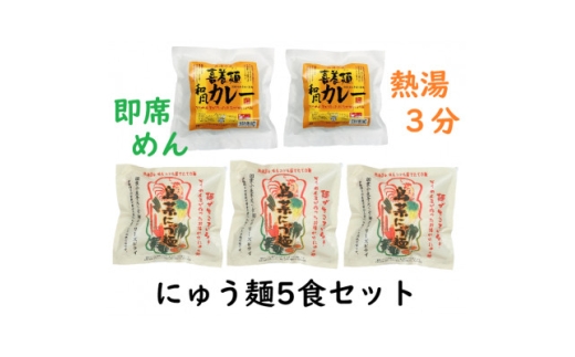 鳥菜にゅうめん・和風カレー喜養麺　5食セット(天理市・東吉野村共通返礼品)【1559479】