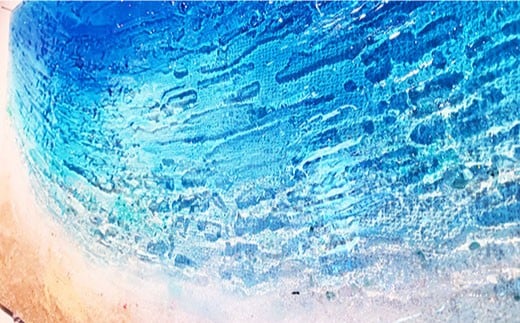 【飾れる海】壁掛けパネル「ムーンビーチ」＜Studio KAI by濵村裕二/  Yuji hamamura＞ [CDH002]